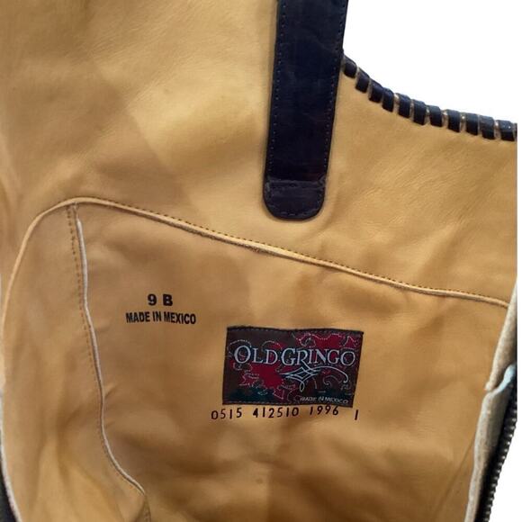 Old Gringo Melissa 15" In Chocolate Brown Western Cowgirl Snip Toe Size 9 Boots - Picture 7 of 10